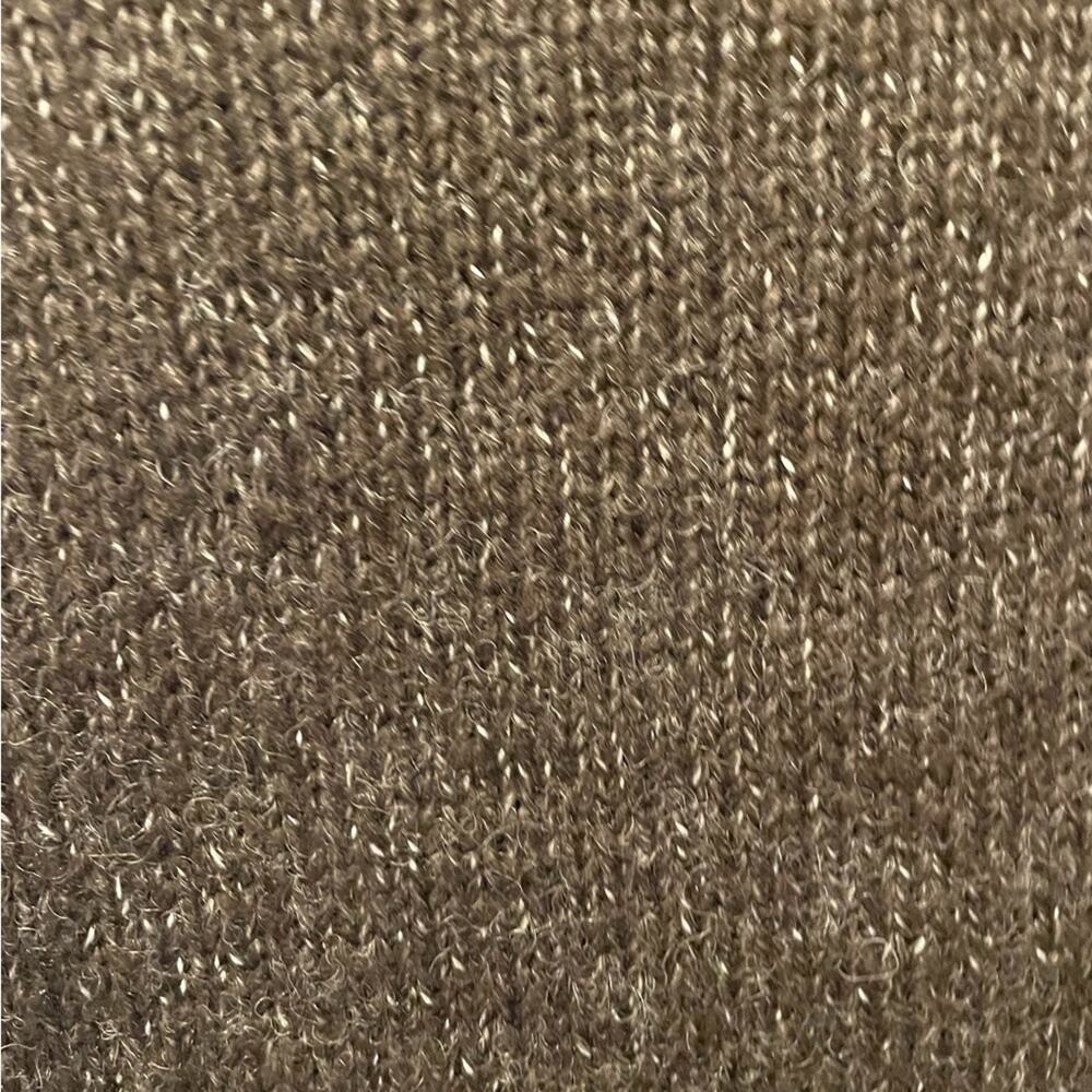 Alberto Makali Cardigan Womens M Brown Wool Boho Knit Sweater Collar Tie Front - Picture 10 of 11